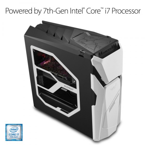 ASUS ROG Desktop-GD30CI-DB71||Intel® Core™ i7-7700 3.6GHz (Turbo up to 4.2GHz)|16GB DDR4 256GB SSD + 1TB (7200 RPM)|NVIDIA GTX1080Ti 11GB|Windows 10 (64bit)|9.1" x 21.7" x 21.3"