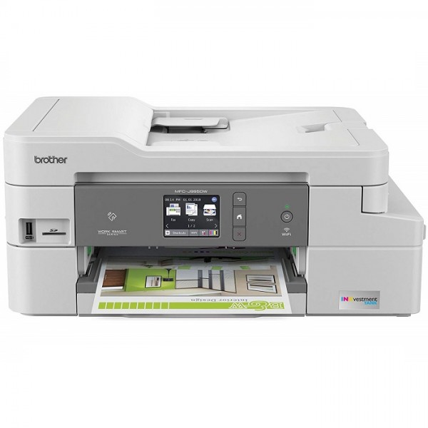 Brothers INKvestment Tank Color Inkjet All-in-One Printer with Up to 1-Year of Ink In-box-MFC-J995DW