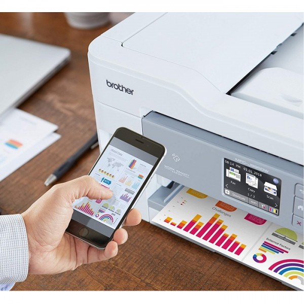Brothers INKvestment Tank Color Inkjet All-in-One Printer with Up to 1-Year of Ink In-box-MFC-J995DW