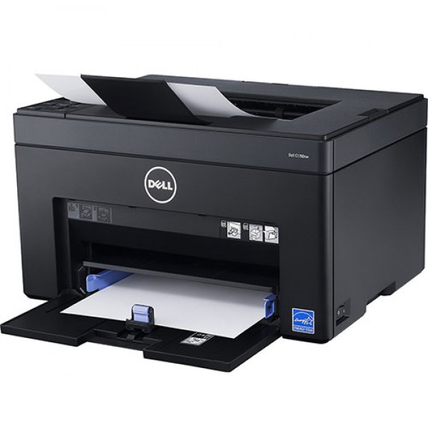 Dell - C1760nw Wireless Color Printer - Black