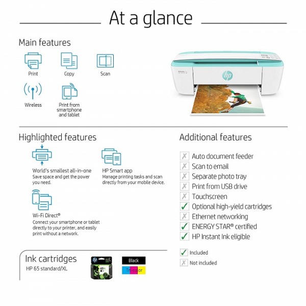 HP DeskJet 3755 All-in-One Printer-J9V92A