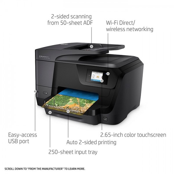 HP OfficeJet Pro 8710 All-in-One Printer-M9L66A