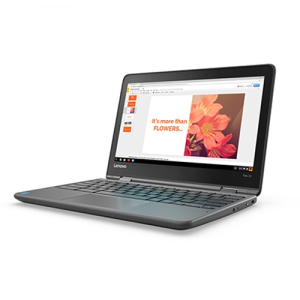 Lenovo Flex 11 Chromebook Laptop-ZA270025CA|11.6-in|MTK 8173C Processor (2.10GHz)|4GB 32GB eMMC||Chrome OS|HD IPS AntiGlare Multitouch (1366x768) with integrated camera