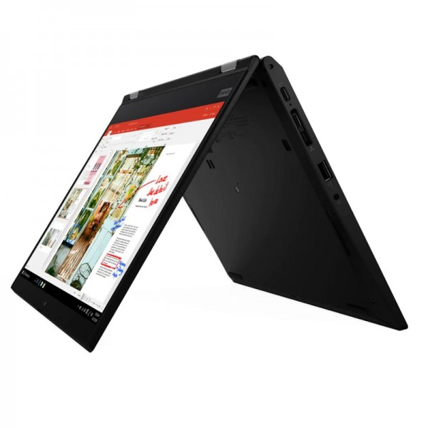 Lenovo ThinkPad L13 Yoga 20R5 - Flip design - Core i3 10110U / 2.1 GHz - Win 10 Pro 64-bit - 4 GB RAM - 128 GB SSD NVMe - 13.3" IPS touchscreen 1920 x 1080 (Full HD) - UHD Graphics - Wi-Fi, Bluetooth - black