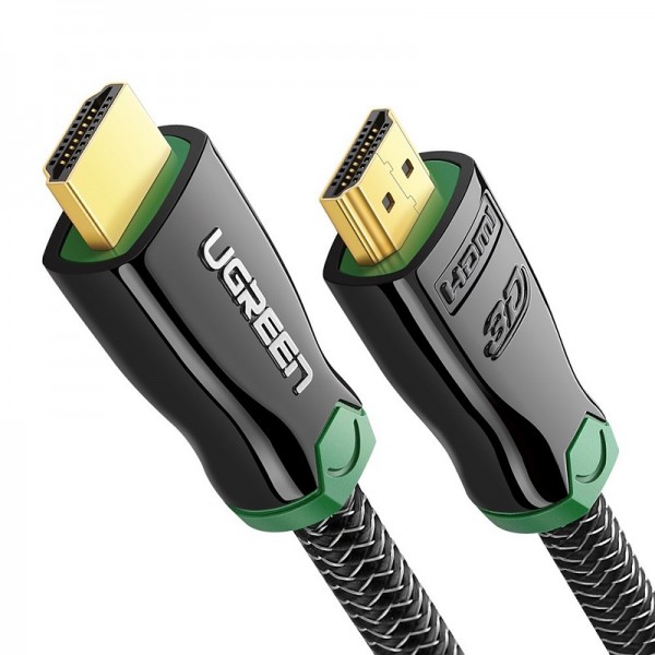 UGREEN HDMI 2.0 Cable High Speed Braided 4K HDMI Cable UHD 3D Gold Plated Connectors HDMI Cords Support Audio Return for Nintendo Switch, PC, Xbox, PS3, PS4, Nintendo Wii, UHD TV 3ft