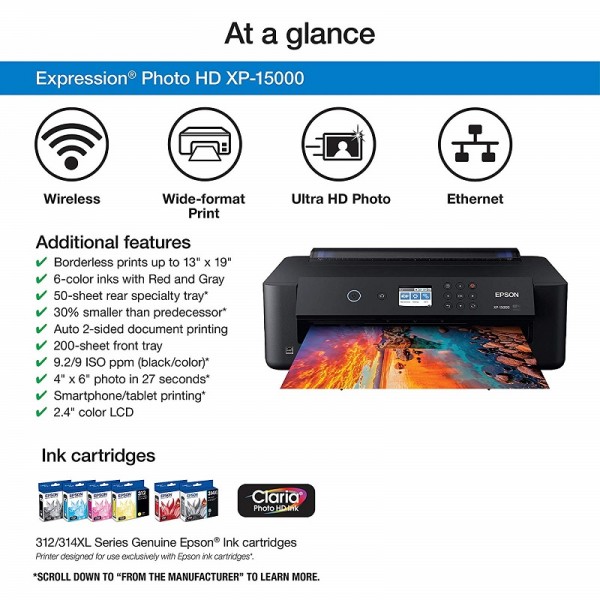 Expression Photo HD XP-15000 Wireless Color Wide-Format Printer