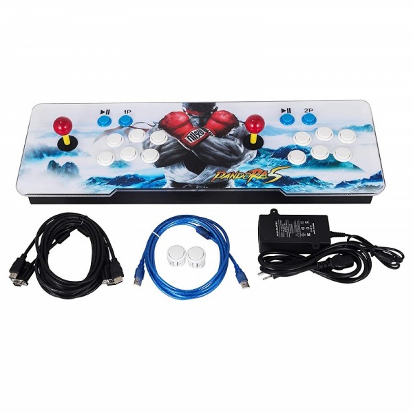 Happybuy Arcade Game Console 999 Classic Video Game Console Double Stick 2 Players for Pandora's Box 5S Arcade Console with HDMI VGA USB for TV PC Retro Arcade Gaming Console
