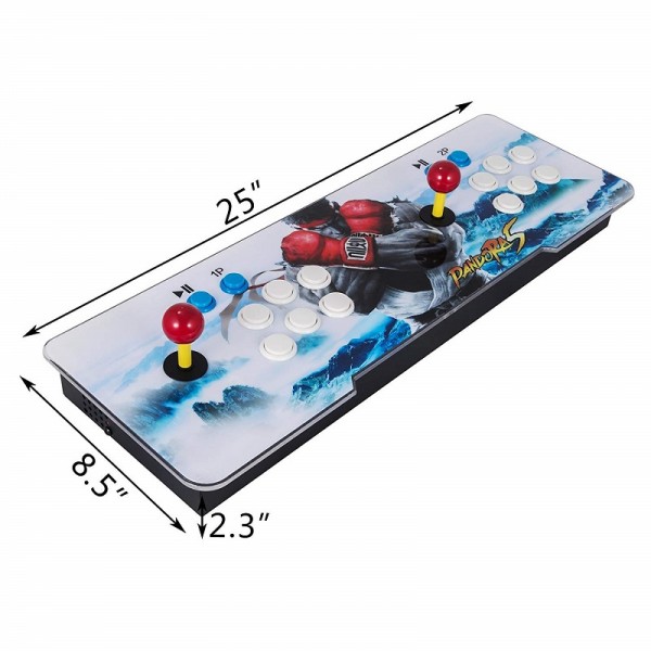 Happybuy Arcade Game Console 999 Classic Video Game Console Double Stick 2 Players for Pandora's Box 5S Arcade Console with HDMI VGA USB for TV PC Retro Arcade Gaming Console