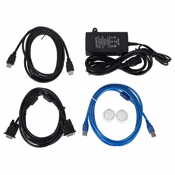 Happybuy Arcade Game Console 999 Classic Video Game Console Double Stick 2 Players for Pandora's Box 5S Arcade Console with HDMI VGA USB for TV PC Retro Arcade Gaming Console