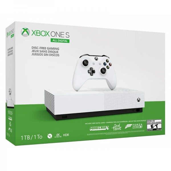 Xbox One S 1TB All-Digital Edition Console (Disc-free Gaming)