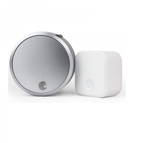 August SL03C02S03 Smart Lock Pro + Connect - Silver AUG-SL03-C02-S03