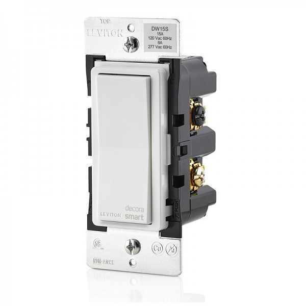 Leviton DW15S-1BZ Decora Smart Wi-Fi 15A Universal LED/Incandescent Switch, No Hub Required, 10-Pack, Works with Alexa
