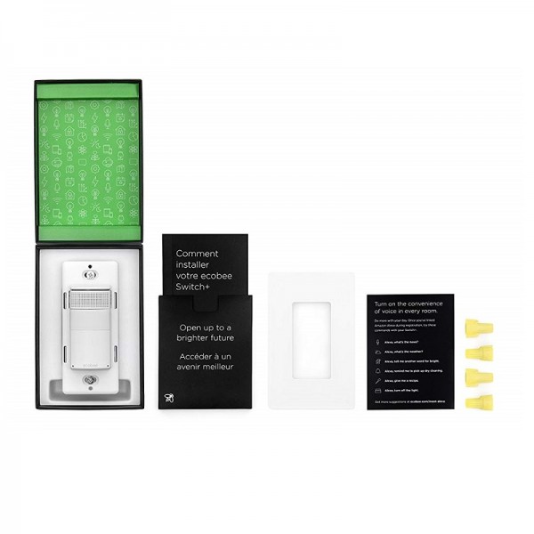 ecobee Switch+ Smart Light Switch, Amazon Alexa Built-in