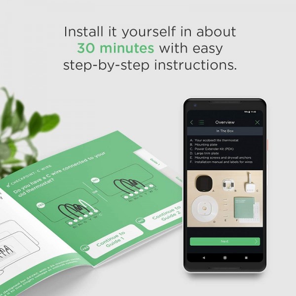 ecobee3 Lite Smart Thermostat (Works with Amazon Alexa)