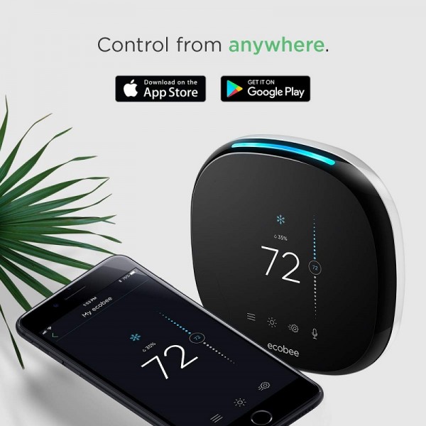 ecobee4 Alexa-Enabled Thermostat with Sensor