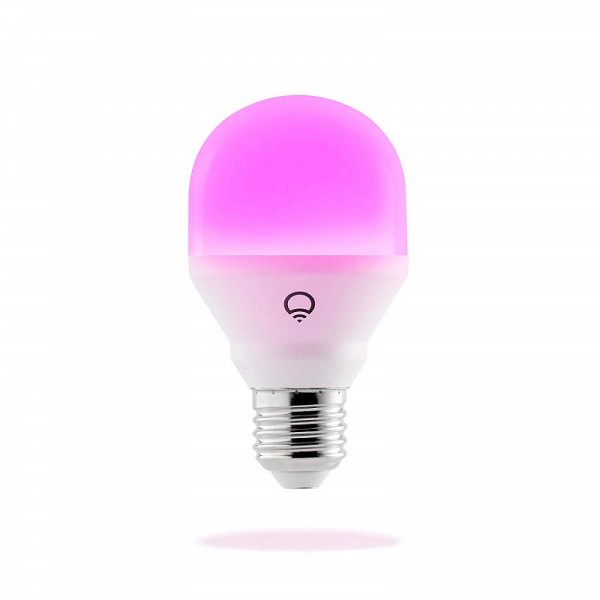 LIFX Mini Color (A19) Wi-Fi Smart LED Light Bulb, Adjustable, Multicolor, Dimmable, No Hub Required, Works with Alexa, Apple HomeKit and The Google Assistant