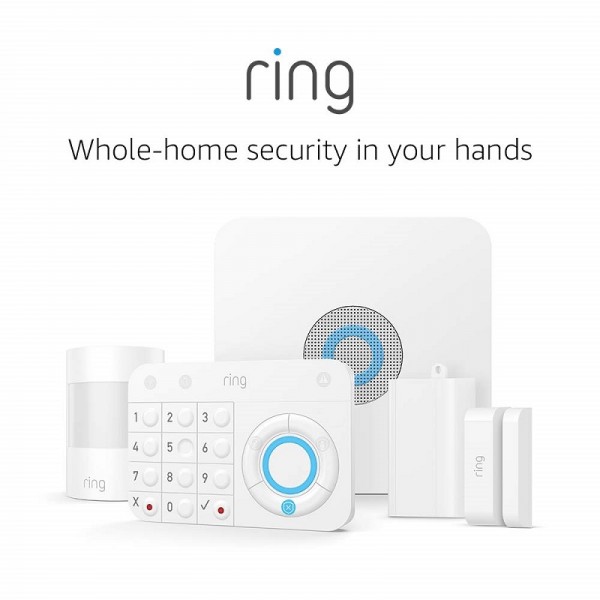 Ring Alarm 5 Piece Kit – Home Security System with optional 24/7 Professional Monitoring – No long-term contracts – Works with Alexa