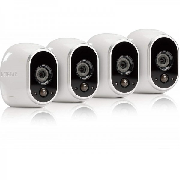 Arlo Security System with Siren | 4 Wire-Free HD Cameras | Indoor/Outdoor | Night Vision