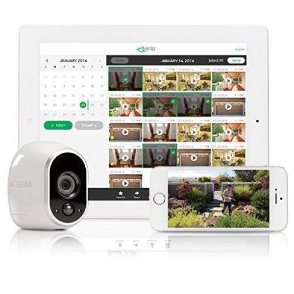 Arlo Security System with Siren | 4 Wire-Free HD Cameras | Indoor/Outdoor | Night Vision