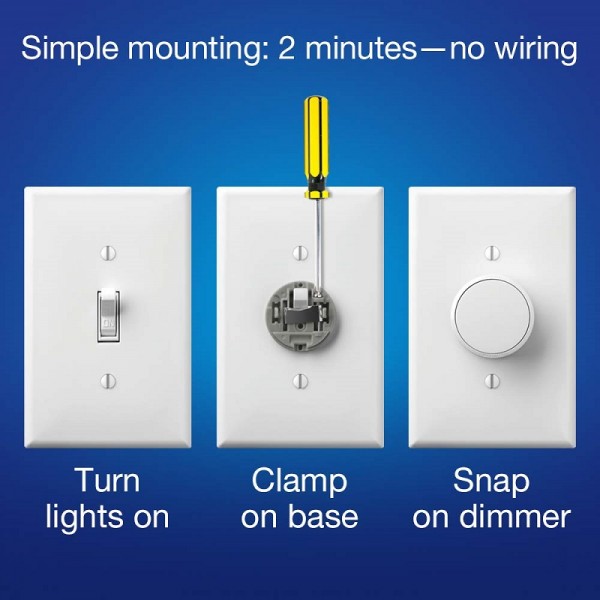 Lutron Z3-1BRL-WH-L0 Aurora Smart Bulb Dimmer, White