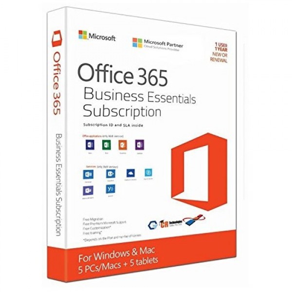 Microsoft Office 365 Business Essentials - Monthly Subscription