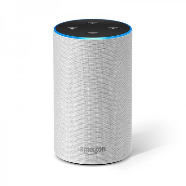 Echo (2nd Generation) - Smart speaker with Alexa - Sandstone Fabric