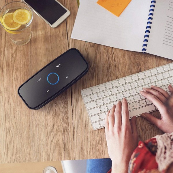 Bluetooth Speaker, DOSS SoundBox Portable Wireless Bluetooth 4.0 Touch Speakers with 12W HD Sound, Bold Bass, Bulit-in Mic, 12H Playtime for Phone, Tablet, TV, and More