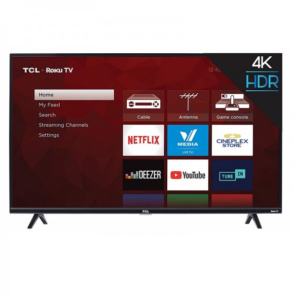 TCL 43S425-CA 4K Ultra HD Smart LED Television (2019), 43"