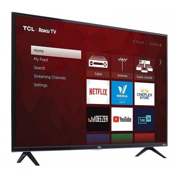 TCL 43S425-CA 4K Ultra HD Smart LED Television (2019), 43"