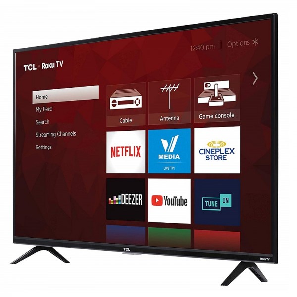 TCL 43S425-CA 4K Ultra HD Smart LED Television (2019), 43"