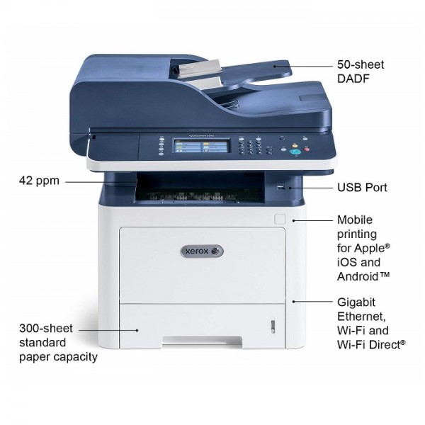 Xerox WorkCentre 3345/DNI Monochrome All in one Printer